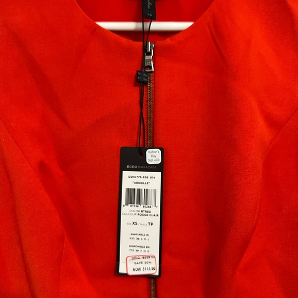 BCBG Zip Up Peplum Top - Picture 4 of 5